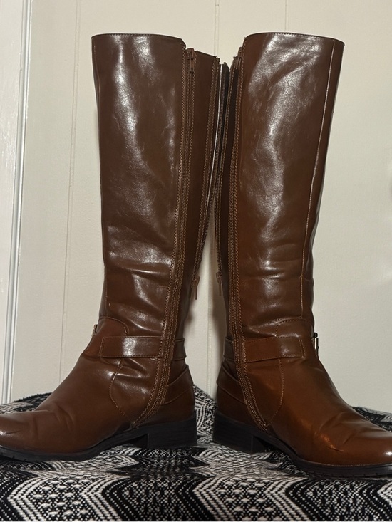 AEROSOLES Shoes - AEROSOLES Chestnut Brown Knee-High Leather Boots